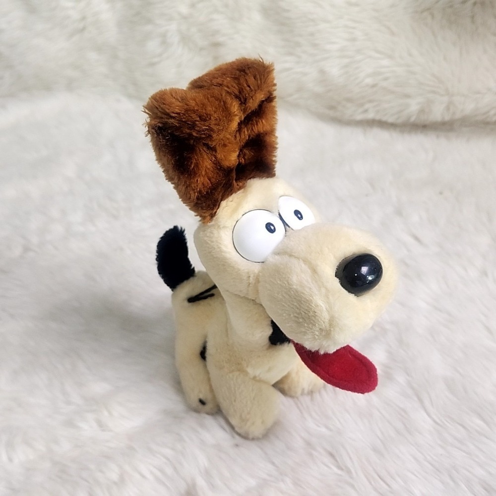 Dakin Odie Plush Toy Small Tan Vintage 1983 Garfield Dog Stuffed Animal